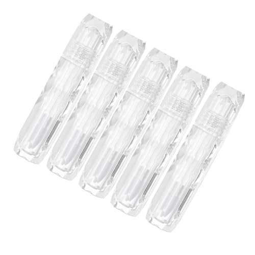 LIFKOME 5 Stück Transparente Nachfüllbare Lippenstift tuben Kleine Kosmetikbehälter Auslaufsicher für Lipgloss Lippenbalsam Lippenfarbe Praktische Mini behälter für Damen Unterwegs von LIFKOME
