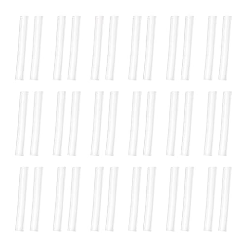 LIFKOME 50 Paare Transparente Silikon Ohrstecker Schutzhülsen Weich Hautfreundlich Allergikerfreundlich Langlebig und Leicht Lang als Ohrstecker Verschluss und Schutz für Damen und Herren von LIFKOME