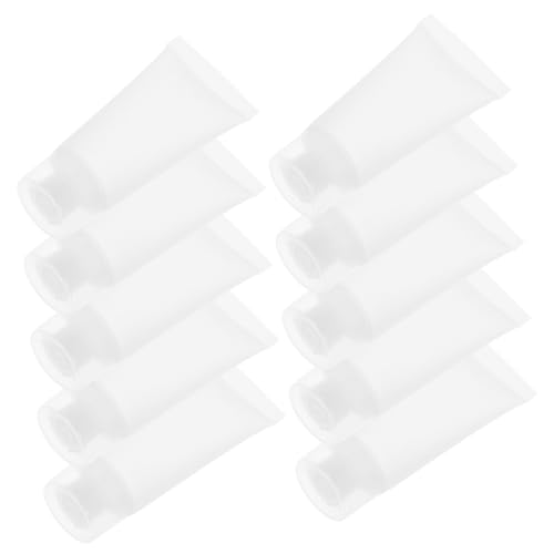 LIFKOME 50 Stück Reise Cremetuben Leer Nachfüllbare Lotionflaschen Weiche Squeeze Tuben für Shampoo Handcreme Zahnpasta Reisebehälter Bpa-frei Kompakt und Auslaufsicher von LIFKOME