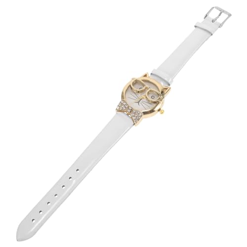 LIFKOME 5stücke Cartoon Katzen Gesicht Armbanduhr Für Frauen Lustige Leichte Uhr Mit Verstellbarem Band Perfektes Für Katzenliebhaber Und Freunde von LIFKOME