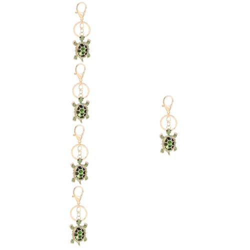 LIFKOME 5 Stück Süßer Schildkröten-schlüsselanhänger Mit Strasssteinen Metall-schlüsselanhänger Für Frauen Schlüsselanhänger Taschenanhänger Schlüsselanhänger Für Frauen von LIFKOME