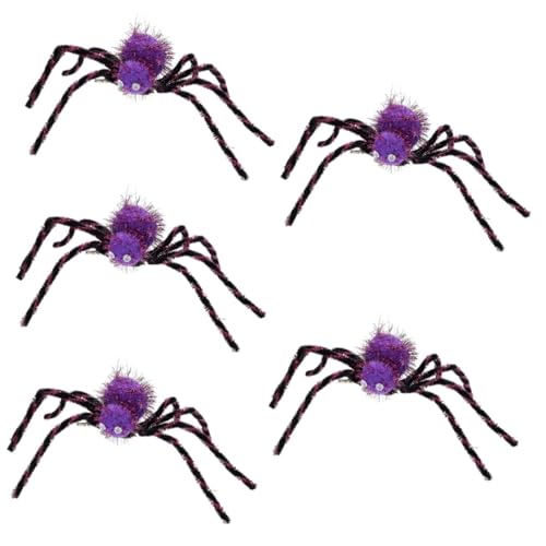 LIFKOME 5St Spinne Haarnadel halloween haarschmuck kinder halloween haarspangen Halloween-Kleidung Gothic-Haarschmuck Cosplay Halloween-Haarspange Haarspange für Mädchen Legierung Violett von LIFKOME