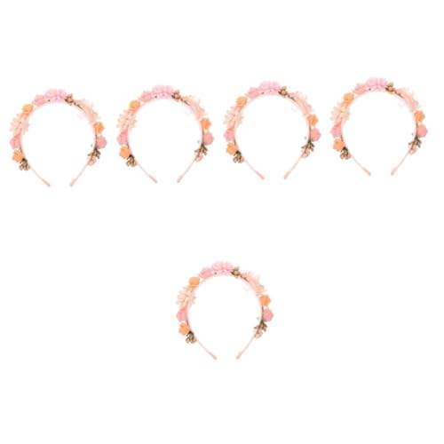 LIFKOME 5St Stirnband hair clip flower haarblume Schmücken Hochzeitsdekoration Blumenkopfschmuck Dekorationen für Blumenpartys Mädchen Haarschmuck Schal künstliche Braut von LIFKOME