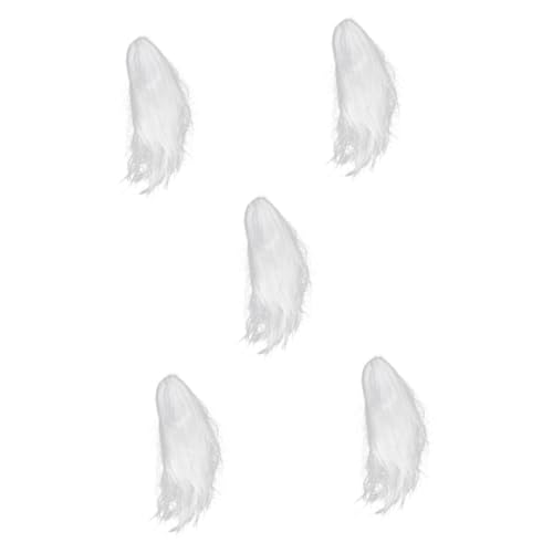 LIFKOME 5St schwarz-weiße Vergänglichkeitsperücke halloween perücke perücken für halloween Spooky wig Festival wig Spukhaus Halloween-Perücke lange Perücke lange synthetische Perücke pp von LIFKOME
