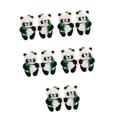 LIFKOME 5st Panda Brosche Tailor Retraktor Jeansknöpfe Für Lockere Jeans Einloch-garderobengriff Textilband Bänder Aus Textilen Materialien Einzigartige Brosche Hosen Mit Knöpfen Legierung von LIFKOME