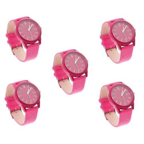 LIFKOME 5stücke Stylische wasserdichte Armbanduhr Für Damen Mit Leuchtendem Verstellbarem Lederarmband Für Und Büro Für Modebewusste von LIFKOME