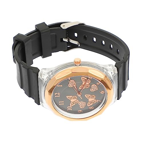 LIFKOME 5stücke Stylische Damen-Armbanduhr Mit Silikonarmband Und Modischem Design wasserdichte Praktische Quarzuhr Für Und Mädchen Für Alltag von LIFKOME