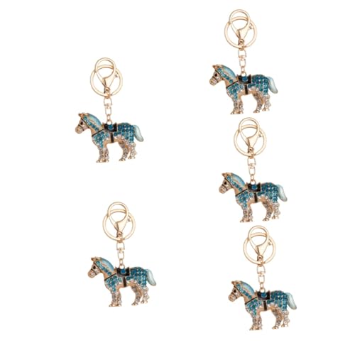LIFKOME 5stücke Rhinestone Pferde Schlüsselanhänger Glänzendes Design Für Handtaschen Und Rucksäcke Funkelndes Für Pferdeliebhaber Und von LIFKOME
