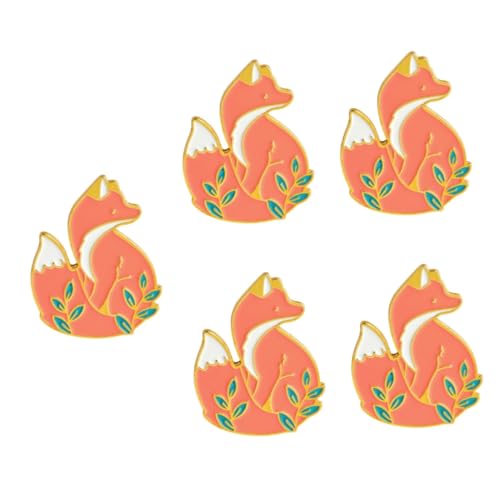LIFKOME 5stücke Fox Brosche Anstecknadel Niedliche Rote Fuchs Tierbrosche Für Kleidung Schals Hüte Und Taschen Perfektes Für Frauen Mädchen Und Teenager Zu Besonderen Anlässen von LIFKOME