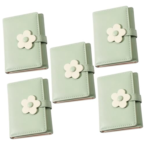 LIFKOME 5stücke Kleine Pu Geldbörse Für Mädchen Multifunktionale Damen Geldtasche Mit Kartenfächern Und Münzfach Stilvolle Kompakte Brieftasche Grün Für Alltag von LIFKOME