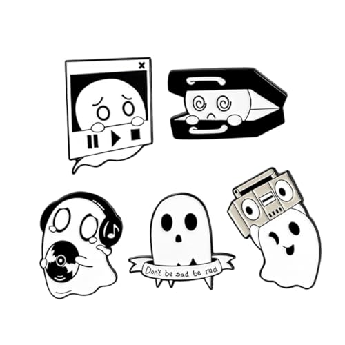 LIFKOME 5Stücke Teiliges Brosche Emaille Anstecker für Kleidung Taschen und Musikliebhaber Leicht und für Freunde und Kollegen von LIFKOME