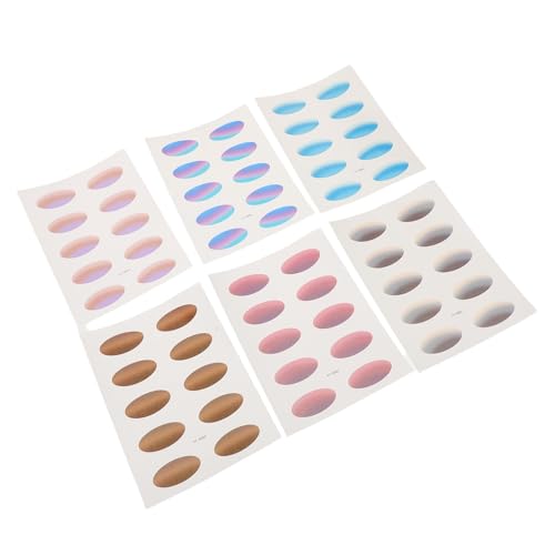 LIFKOME 6blätter Augen-make-up-aufkleber Wasserfest Lidschatten-transferaufkleber Dekorative Augenaufkleber Mit Farbverlauf Party-accessoires Für Mädchen Temporäre von LIFKOME