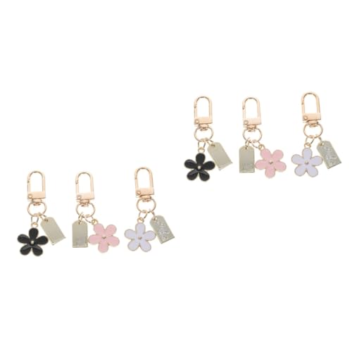 LIFKOME 6stücke Dekorative Gänseblümchen Schlüsselanhänger Kreatives Blumen Für Taschen Und Geldbörsen Charmantes Design Und Leicht Und Handlich Für Stilvolle Accessoires von LIFKOME