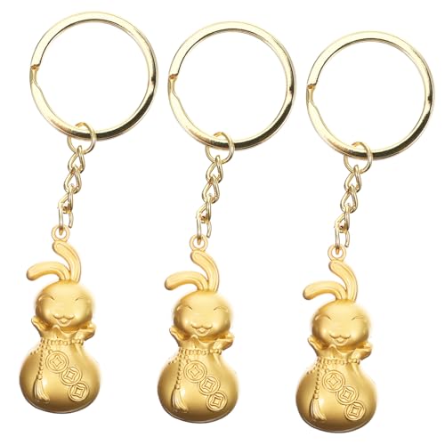 LIFKOME 2 Sets Charm-schlüsselanhänger in Form Eines Metall-schlüsselanhängers Zur Dekoration Von Taschenanhängern Hübsche Hasenanhänger Schlüsselanhänger Süß 3 Stück * 2 von LIFKOME