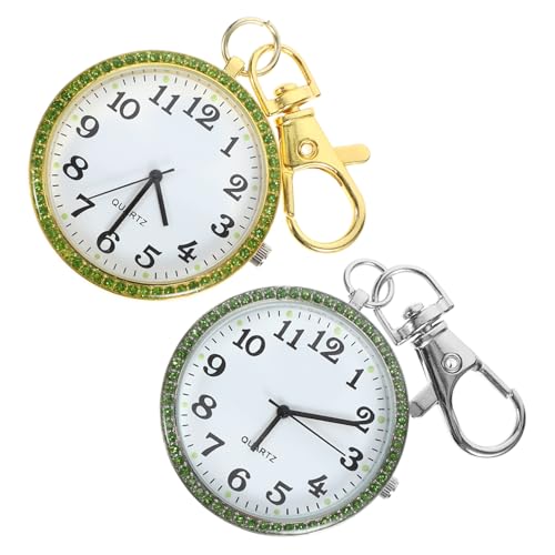 LIFKOME 6stücke Rhinestone Taschenuhr Schlüsselanhänger Clip Schlüsselring Für Und Praktisch Und Stilvoll Für Und Anlässe von LIFKOME