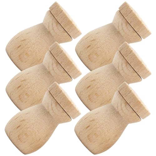 LIFKOME 6 Stck Holz ölflaschen anhänger Diffusor für Ätherische Öle Nachfüllbarer Parfüm diffusor Auto DIY Duftspender Sicherer Holzanhänger Dekoratives Accessoire für Damen und Mädchen von LIFKOME