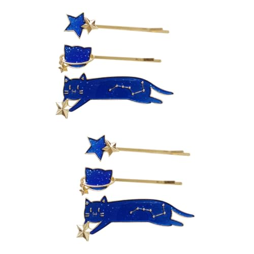 LIFKOME 6stücke Teiliges Alloy Haarspangen Niedliche Katzen-haaraccessoires Für Mädchen Zufälliger Stil Langlebig Und Handgefertigt Für Besondere Anlässe Und Alltag von LIFKOME