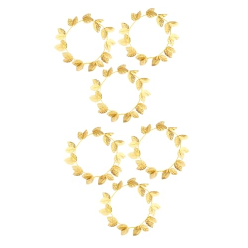 LIFKOME 6stücke Blattgold Kopfschmuck Teiliges Blattkranz-accessoire Für Kostümpartys Halloween Und Festivals Eleganter Haarschmuck Für Frauen Und Vielseitig Kombinierbar von LIFKOME