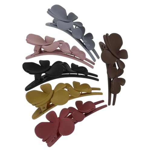 LIFKOME Schmetterlings-haarspangen Für Frauen Und Mädchen Doppelte Blumen-haarspangen Haarschmuck Im Französischen Stil Haarnadel Für Pferdeschwanz von LIFKOME