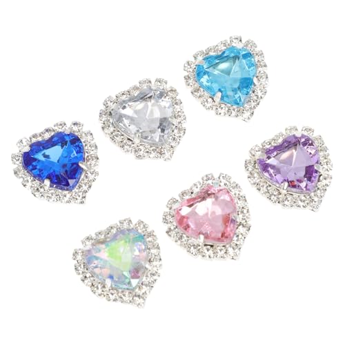 LIFKOME 6 Stück Teiliges Abnehmbare Glaskristall Schuhclips Dekorative Strass schuhanhänger für Damen Leicht Strapazierfähig Vielseitig für Sneaker Lederschuhe Sandalen für Alltag und von LIFKOME