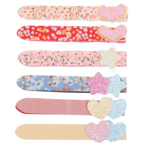 LIFKOME 6 Stück Teiliges Glitter haaraufkleber Herz Stern Haarband Patch Sanfte Fixierung für Kurze Haare und Haarsträhnen Einfach Anzubringen Schonend für Frauen und Mädchen von LIFKOME