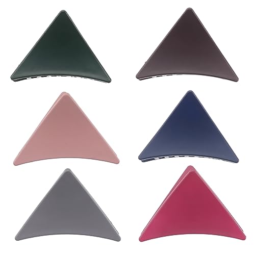 LIFKOME 6 Stück Teiliges Haarklammer Dreieckige Große Haarklaue aus Langlebigem Material Rutschfestes Haaraccessoire für Damen und Mädchen Vielseitig Einsetzbar für Dickes Dünnes Haar von LIFKOME