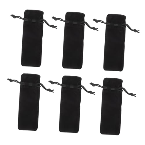 LIFKOME 6 Stück Teiliges Lippenstift samtsäckchen Kompakt und Strapazierfähig als Lippenstifthalter und Kosmetik Organizer für Damen Unterwegs und Outdoor Einsatz von LIFKOME