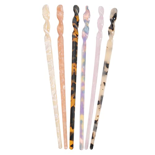 LIFKOME 6 Stück Teiliges Minimalistischer Haarstäbe aus Robustem Material Eleganter Haarschmuck für Frauen zum Frisurenstyling Geeignet für Alltag Hochzeit Party und Besondere Anlässe von LIFKOME
