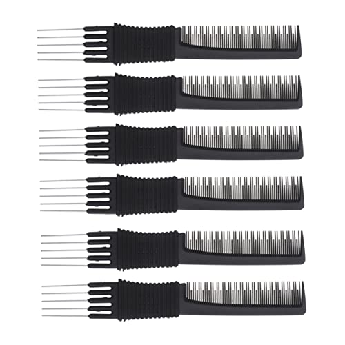 LIFKOME 6 Stück Teiliges Professioneller Haarkämme aus Multifunktionale Robuste Haarkämme mit Glatten Zähnen für Sanftes Entwirren und Styling Geeignet für Damen Herren von LIFKOME