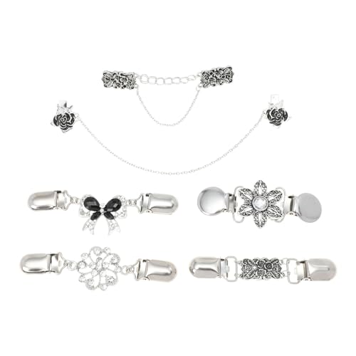 LIFKOME 6 Stück Teiliges Set Retro Kleidung Clips für Frauen Schal Clips Broschen für Hemdkragen Strickjacken und für Tägliche Nutzung und Besondere Anlässe von LIFKOME