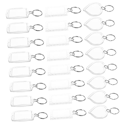 LIFKOME 60stücke Leerer Schlüsselanhänger Mit Fotorahmen Personalisierbare Für Erinnerungen Und Besondere Anlässe Für -projekte Langlebig Und Vielseitig Einsetzbar von LIFKOME