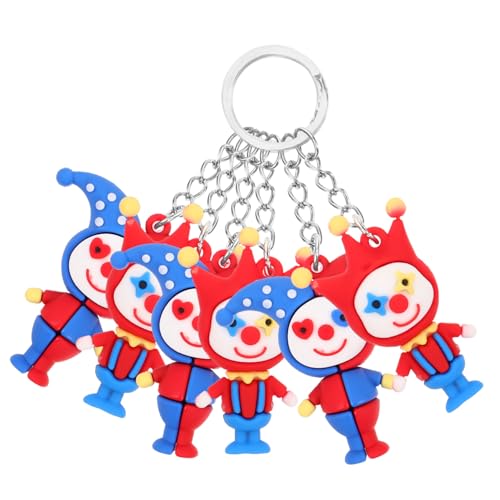 LIFKOME 6stücke Teiliges Clown Schlüsselanhänger Für Taschen Rucksäcke Und Schlüsselbund Lustige Und Dekorative Für Kinderpartys Und von LIFKOME
