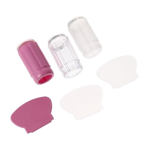 LIFKOME 6stücke Silikon-stempelwerkzeug Für Nageldesign Nailart-stempel Mit Transferwerkzeug Nageldruck-set Inklusive Scraper Für Professionelles Und Einfaches Nageldesign von LIFKOME