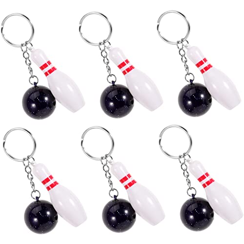 LIFKOME 6stücke Mini Bowling Schlüsselanhänger Teiliges Schlüsselring Zubehör Mit Bunten Bowling-Pendants Für Sport-Fans Für Kindergeburtstage Oder von LIFKOME