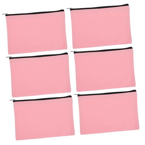 LIFKOME 6stücke Teiliges Canvas Make-up-Taschen Mit Reißverschluss Organizer Für Kosmetik Reise-toilettentaschen Und Stiftetui Für Handtaschen Und Unterwegs von LIFKOME