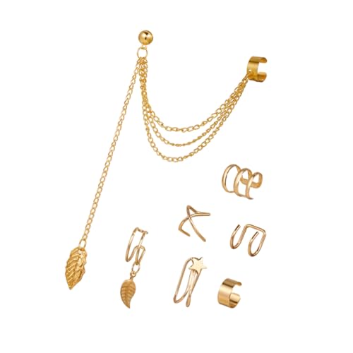 LIFKOME 7 Stück Teiliges Boho Ohrclips Damen Leichte Wiederverwendbare Metall Ohrmanschetten Ohrschmuck für Besondere Anlässe Komfortabel und Langlebig als von LIFKOME
