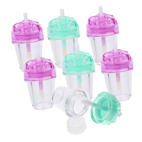 LIFKOME 7 Stück Teiliges Lipgloss Nachfüllbare Transparente Lipgloss Behälter mit Langlebige Plastik Röhrchen für DIY Lippenbalsam und Lippenpflege für Frauen und Mädchen Zufällige Farbe von LIFKOME