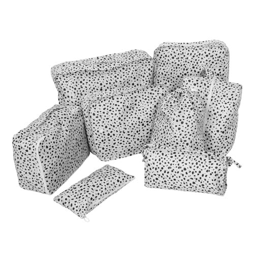 LIFKOME 8-teilige Reisetasche Satz Kosmetiktasche Aufbewahrung Beutel Für Damen Mit Reißverschluss Verschiedene Größen Für Reisen von LIFKOME