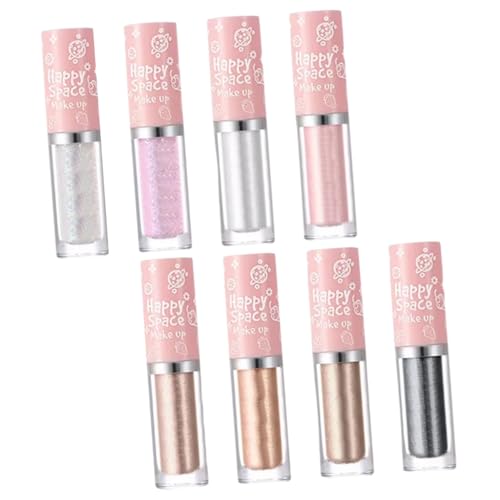 LIFKOME 8 Stück Teiliges Flüssiges Glitzer Lidschatten Langanhaltender Schimmernder Eye Shadow Stick für Frauen und Mädchen Wasserfester Metallischer Makeup Eyeliner Kompakt und von LIFKOME