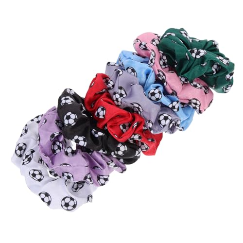 LIFKOME 8 Stück Teiliges Haargummi Stoff mit Elastischen Haarschleifen Creaseless Haarbändern für Mädchen und Damen Bedruckte Langlebige Haarschmuck ringe für Alltag Party und von LIFKOME