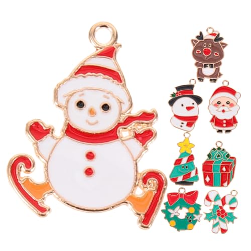 LIFKOME 8 Stück Weihnachtsanhänger Aus Legierung Schmuckanhänger Dekorationen Für Baumanhänger Schmuckzubehör von LIFKOME