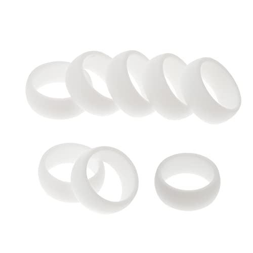 LIFKOME 8Stücke Sportliche Silikonringe für Männer Fitness Fingerringe Weichem Wasserdichtem Silikon für Training Schwimmen Radfahren Geruchlos Latexfrei von LIFKOME