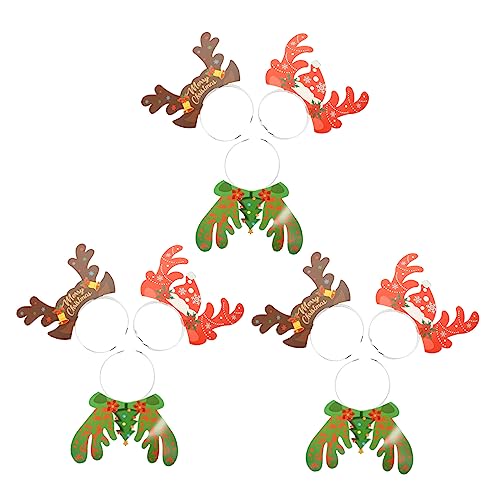 LIFKOME 9stücke Rentiergeweih Haarreifen Teiliges Für Weihnachten Lustige Weihnachtskopfbedeckung Für Frauen Accessoire Für Festliche Anlässe Und Kostüme Bequem Und Leicht Für von LIFKOME
