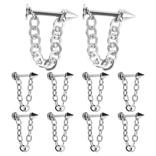 LIFKOME 10stücke Abnehmbarer Ketten-septumring Septumkette Nasenring Septumringe Aus Für Männer Und Frauen Modern Und Praktisch von LIFKOME