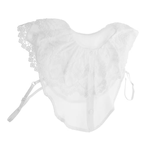 LIFKOME Abnehmbarer Damen Fake Kragen Spitze Dekorativer Blusenkragen Polyester Weicher Stabiler Halbschultern Kragen Modisches Accessoire für Vielseitige Anlässe und Stilbewusste Frauen von LIFKOME