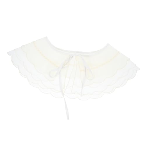 LIFKOME Abnehmbarer Damen Spitzen blusenkragen aus Weicher Baumwolle Leichter Falscher Kragen für Eleganten Look Einfach Anzulegen Komfortabel und Vielseitig für Blusen und Pullover von LIFKOME