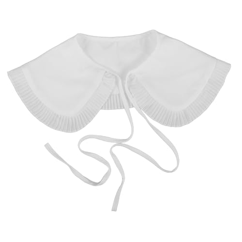 LIFKOME Abnehmbarer Falscher Damenkragen Polyester Fake Collar Rundhals als Modisches Accessoire Vielseitig Tragbar für Blusen Kleider Pullover und Mäntel von LIFKOME