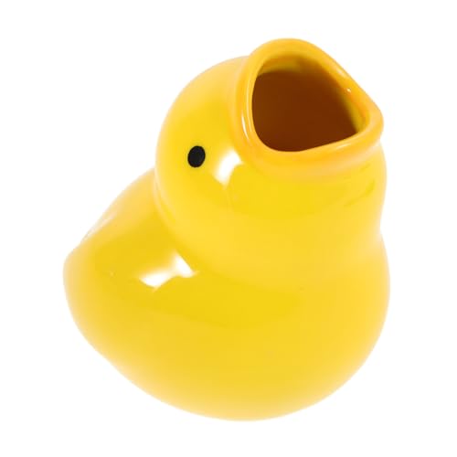 LIFKOME Adorable Keramischer Enten-zahnbürstenhalter Kawaii Badezimmer Organizer Für Zuhause Und Reisen Lustiger Zahnbürstenständer Für Erwachsene Einfache Reinigung Und Pflege von LIFKOME