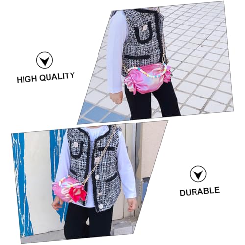 LIFKOME Adorable Mädchen Umhängetasche Candy Crossbody Bag PU Langlebig Stylisch für Party Shopping Dining Rosa von LIFKOME