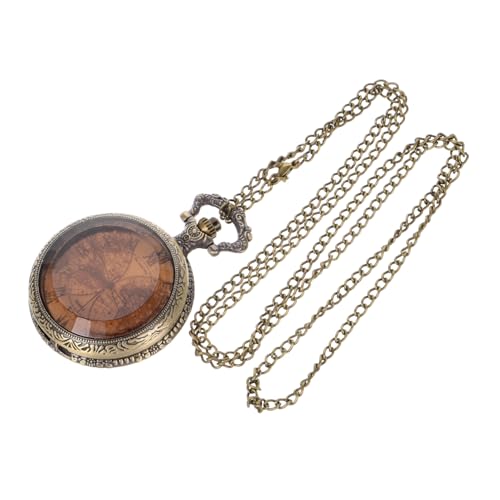 LIFKOME Vintage Taschenuhr Mit Kette Retro Quarz Uhr Unisex Kompakte Größe Klappdeckel Antike Taschenuhr Für Männer Und Frauen Praktisches Design von LIFKOME